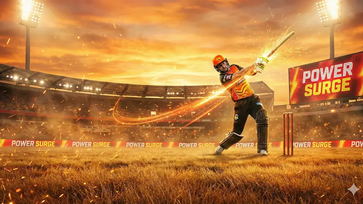 Big Bash League cricket action during Power Surge overs