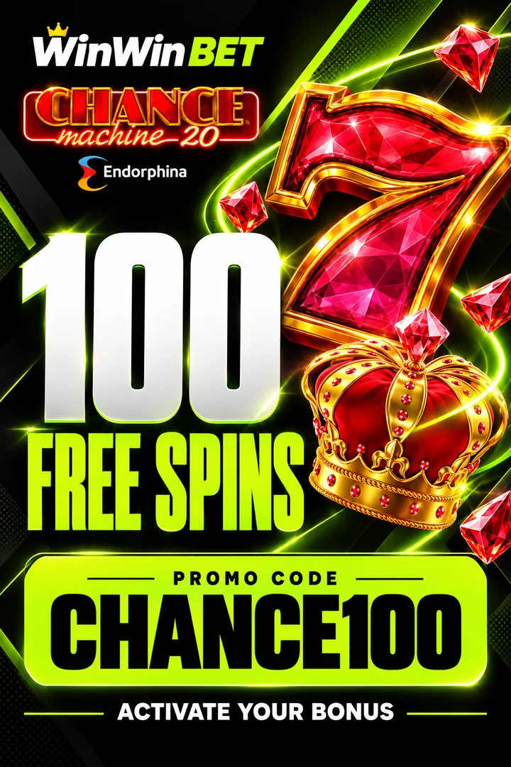 WinWin: 100 free spins on Chance Machine 20, promo code CHANCE100