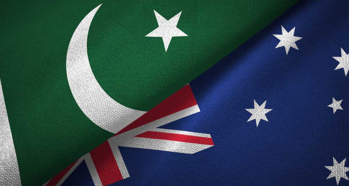 Flags of Australia and Pakistan
