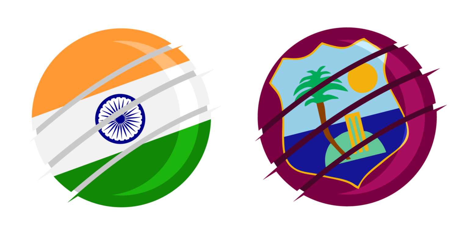 Team logos India vs West Indies