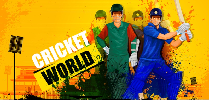 Cricket world cartoon