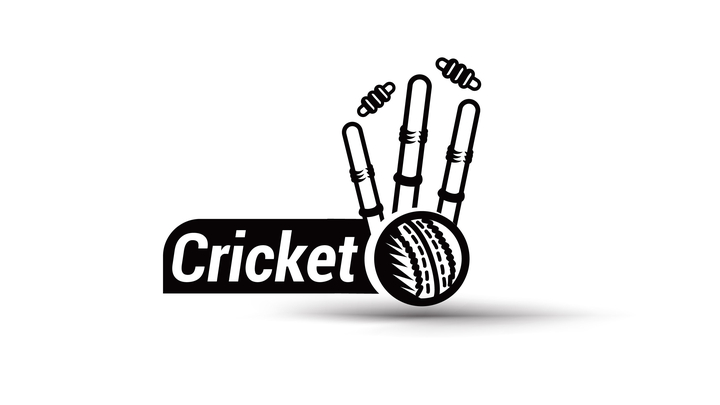 Cricket stumps and ball