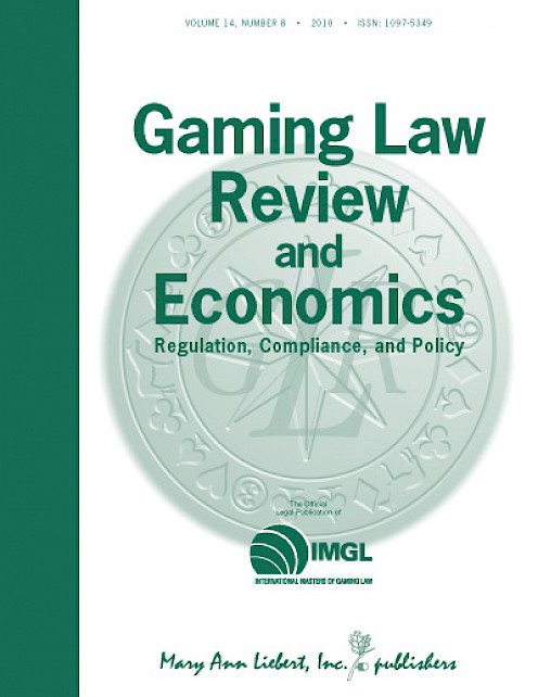 Gambling law and economics