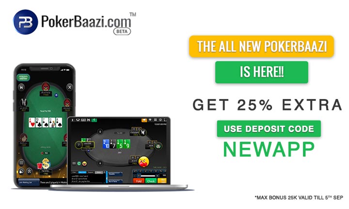PokerBaazi mobile and desktop