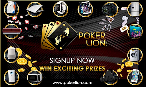 Pokerlion - signup and win prizes
