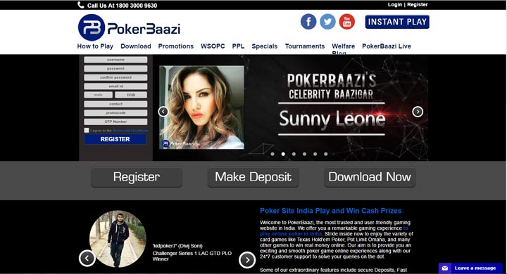 Pokerbaazi Website