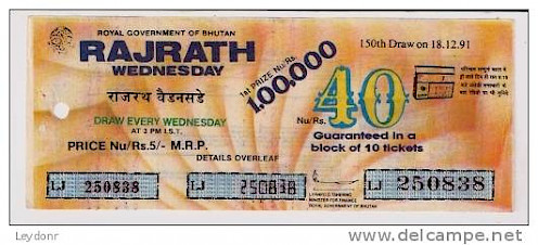 Bhutan lottery ticket
